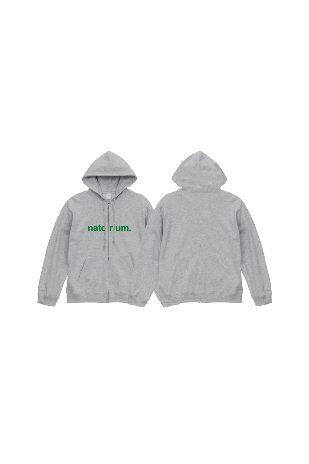 natorium zip Hoodie グレー – なとり natorium Official Store