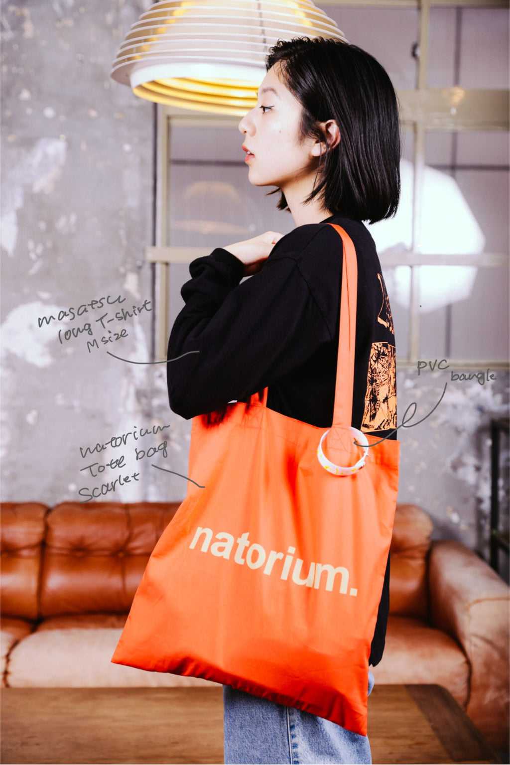 natorium Tote bag Scarlet – なとり natorium. Official Store