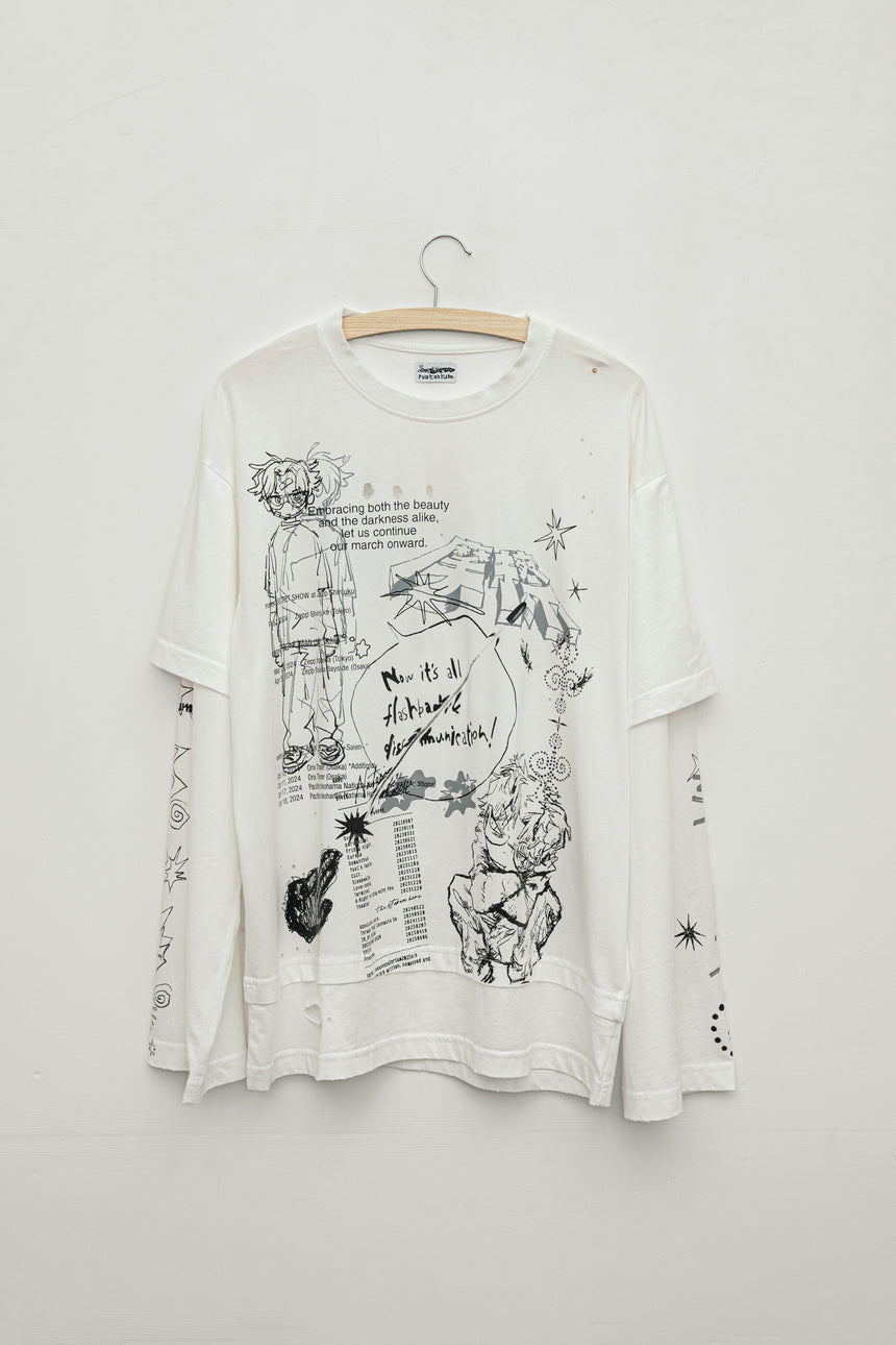 【Made-to-order】natorium-archive Layered long T-shirt ＜order period:～12/7＞
