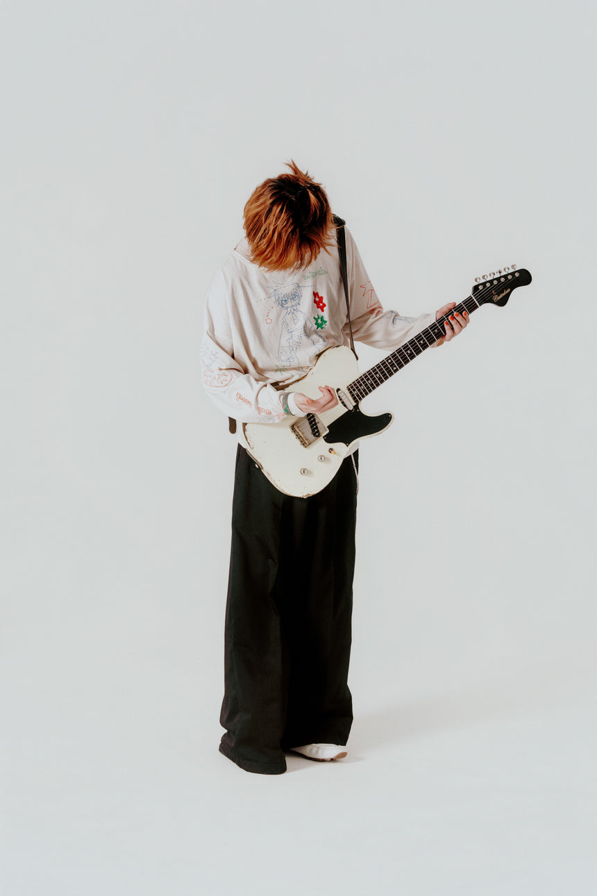 "March" long T-shirt アイボリー