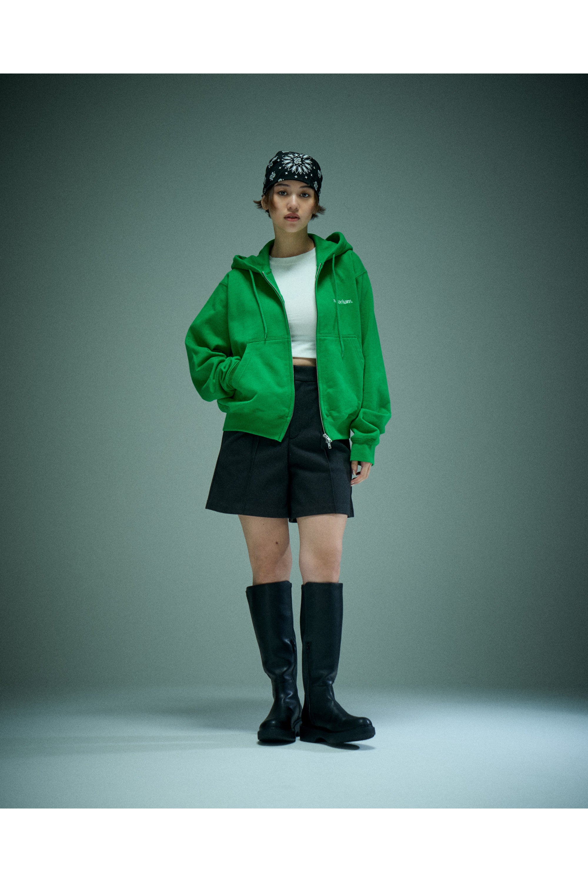 natorium zip Hoodie ＜Limited Edition＞ グリーン – なとり natorium