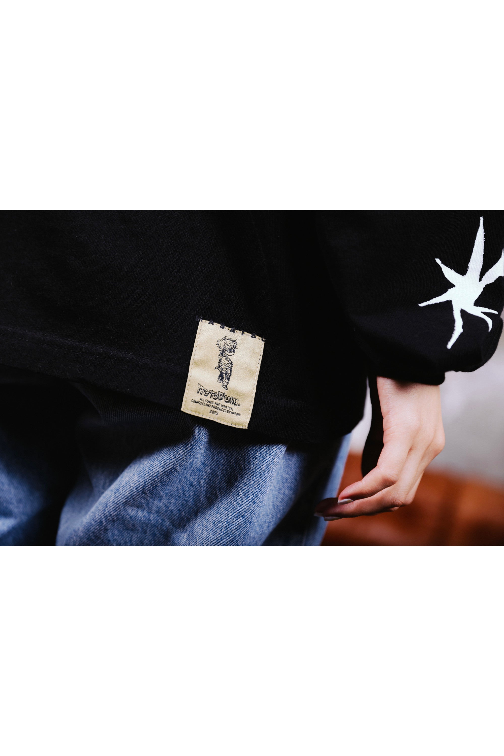 摩擦 long T-shirt ブラック – なとり natorium. Official Store