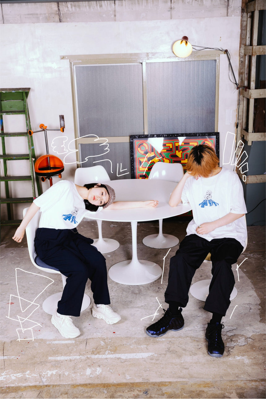 摩擦 S/S Basic Tee ホワイト