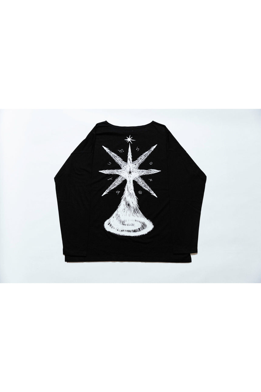 [For pickup at the venue] "The Abyss" long T-shirt in black ＜Order period: ～2/11＞