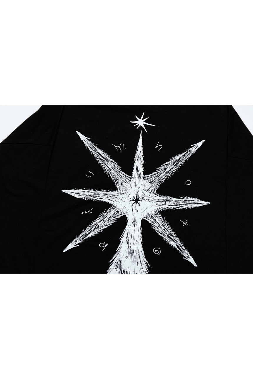 "The Abyss" long T-shirt ブラック＜受付期間：～2/4＞