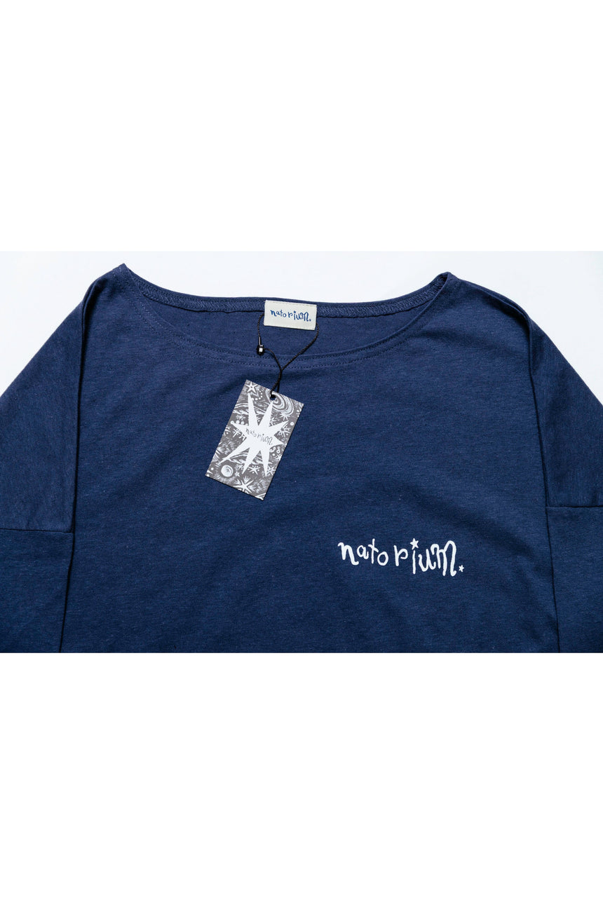 [For pickup at the venue] "The Abyss" long T-shirt, navy ＜Order period: ～2/11＞