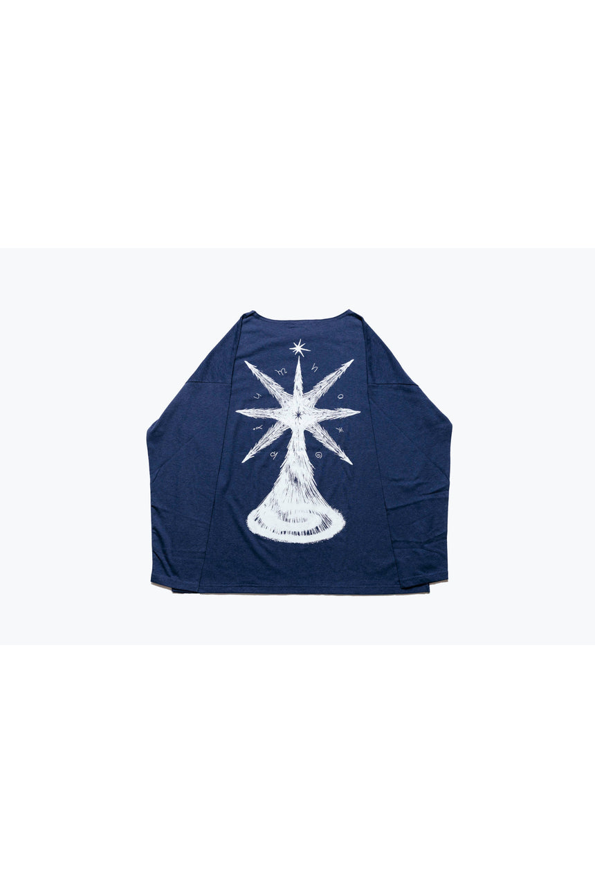[For pickup at the venue] "The Abyss" long T-shirt, navy ＜Order period: ～2/11＞