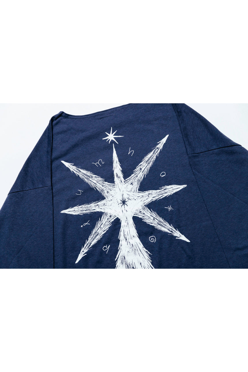 [For pickup at the venue] "The Abyss" long T-shirt, navy ＜Order period: ～2/11＞