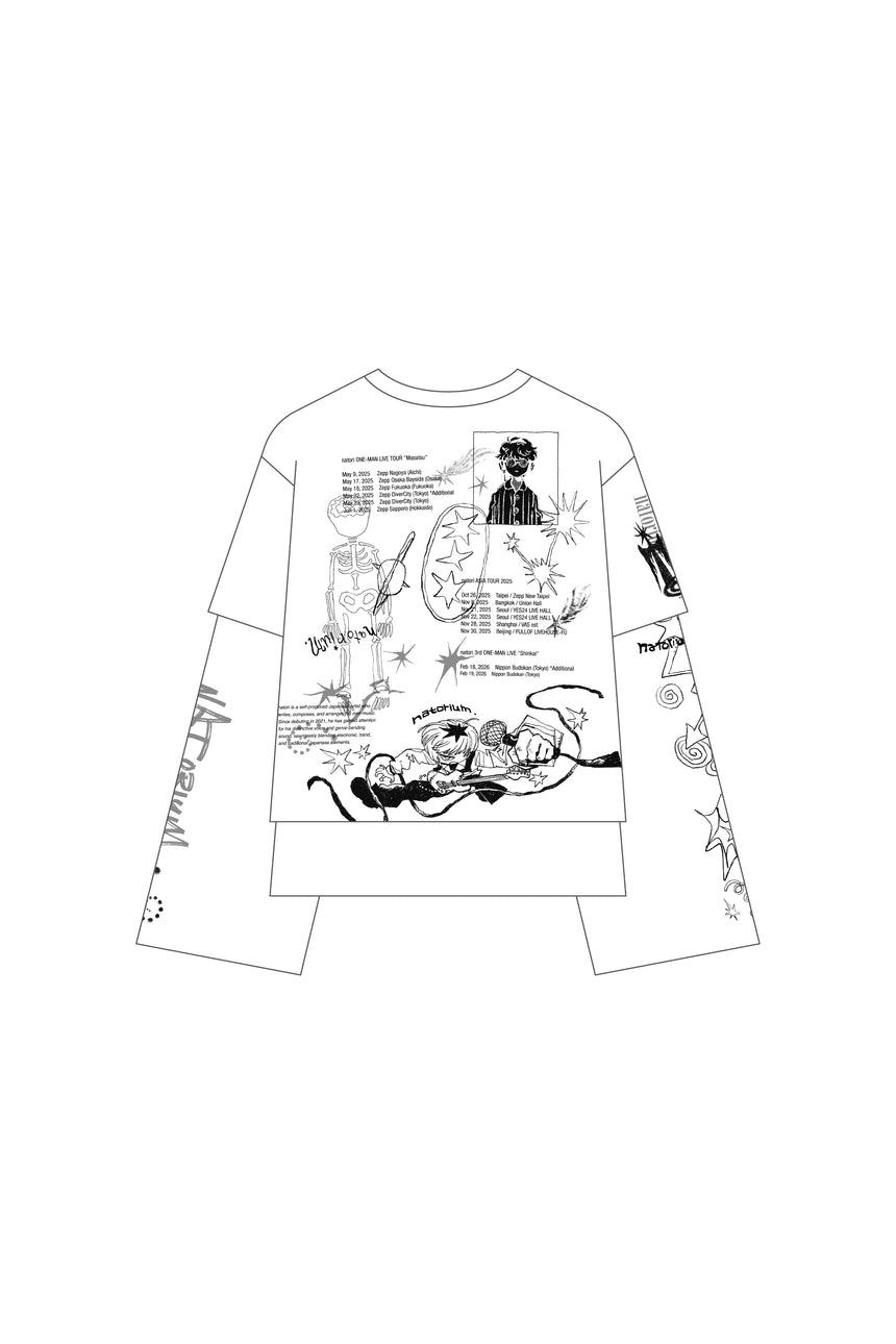 【Made-to-order】natorium-archive Layered long T-shirt ＜order period:～12/7＞